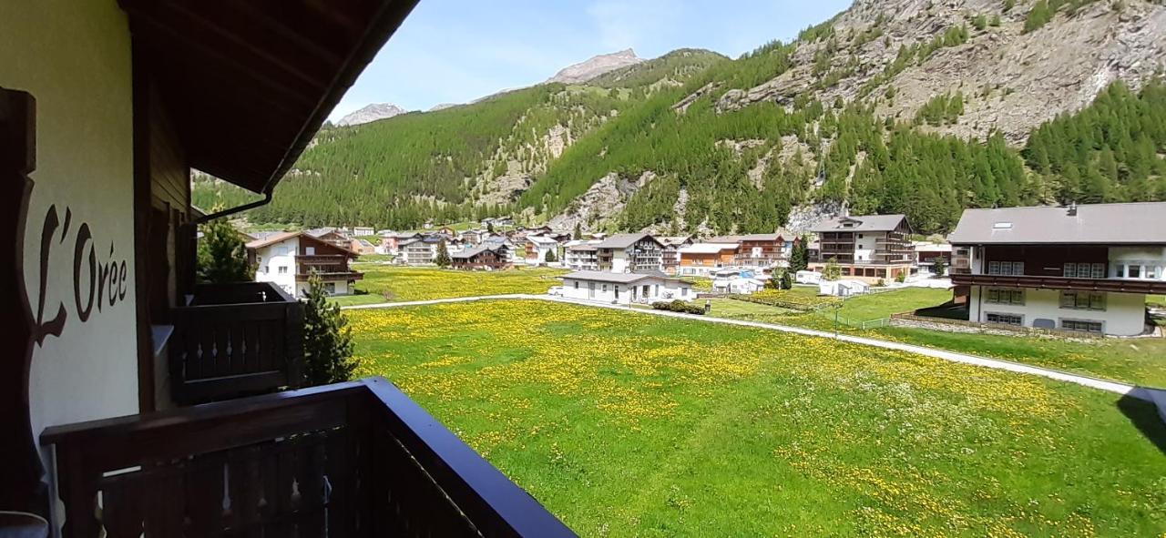 Free Cable Car & Bus In The Summer Haus L'Oree Saas-Grund Exterior photo